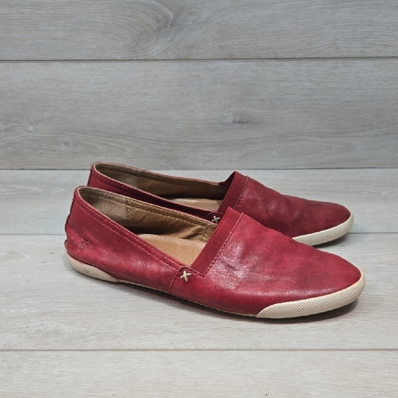 Frye Women's Melanie Loafer Leather Slip-On Shoes Flats Sz 7.5M - Picture 1 of 12